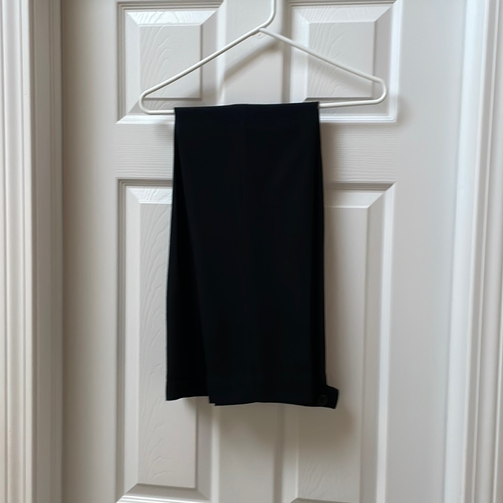 Gianni petite black wool slacks